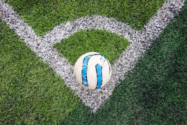 Artificial grass soccer arena — Stock Photo, Image