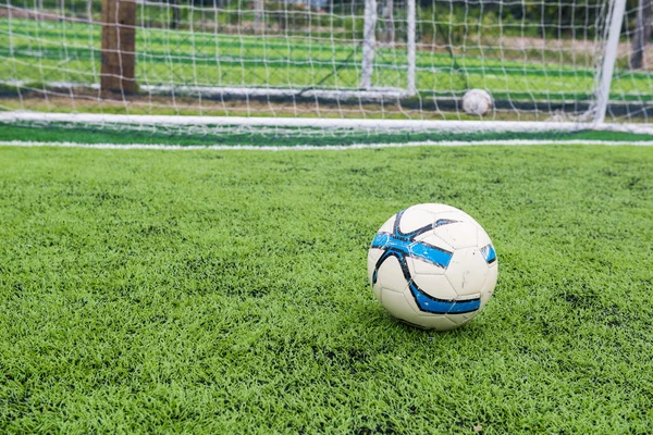 Artificial grass soccer arena — Stock Photo, Image