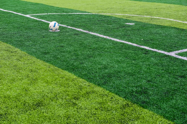 Artificial grass soccer arena — Stock Photo, Image