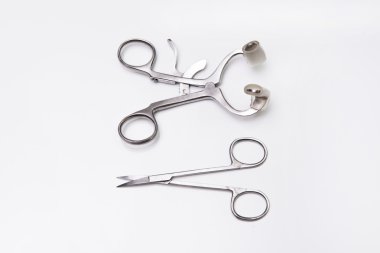 Dental tools in dental clinic clipart