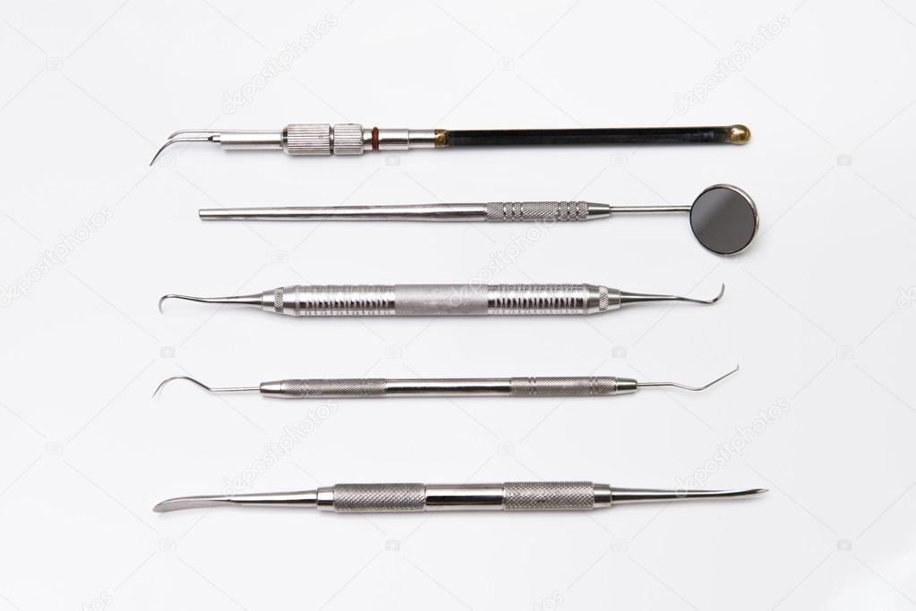 Dental tools in dental clinic