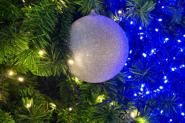 Christmas tree and decoration — Stock Photo, Image