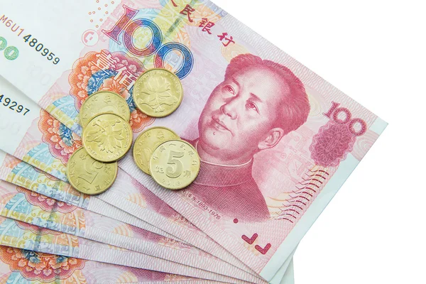 Moeda chinesa (renminbi ) — Fotografia de Stock