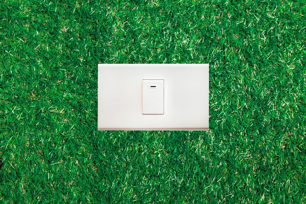 Interruptor de luz ecológica — Fotografia de Stock