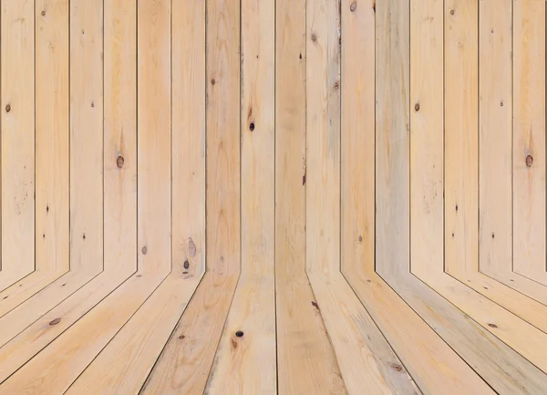 Parede de madeira velha e chão — Fotografia de Stock