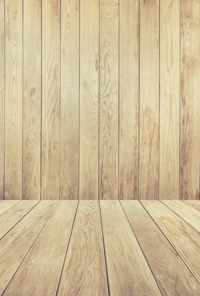 Wooden wall and floor — Stock Photo, Image