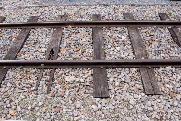 Línea de vía férrea — Foto de Stock