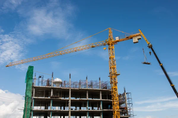 Big yellow crane — Stock Photo, Image