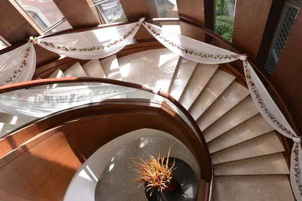 Spiral stairs in building — Stock Photo, Image