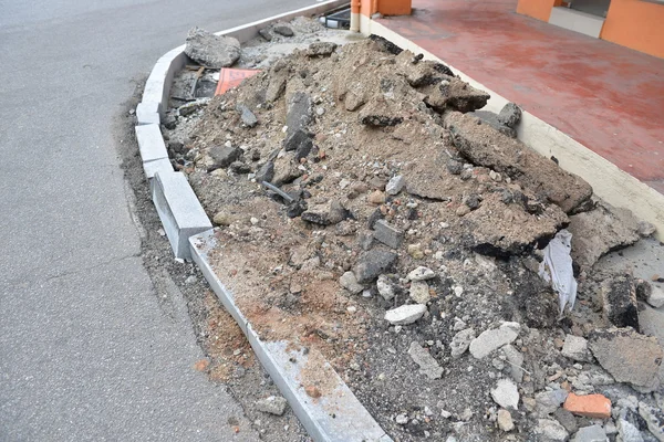 The construction site of road — Stock Photo, Image