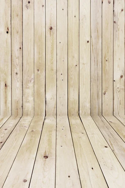 Mur et plancher en bois — Photo