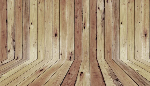 Drewniane ściany i podłogi — Zdjęcie stockowe