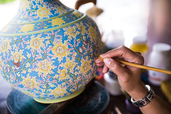 बंद-अप चित्रकला earthenware — स्टॉक फोटो, इमेज