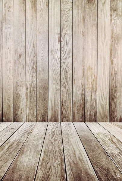 Wooden wall and floor — Stock Photo, Image