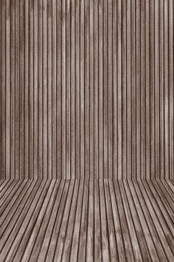 Ahşap zemin ve duvar