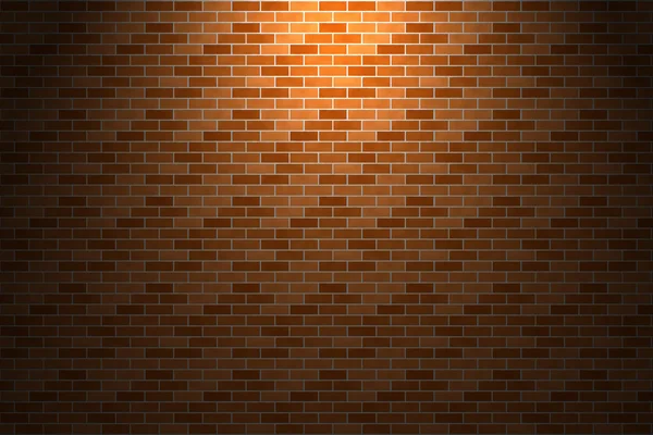 Light and shade on orange brick wall — Stock Photo, Image