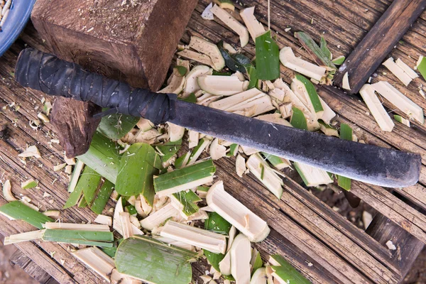 Detailní záběr Staré mačetu — Stock fotografie