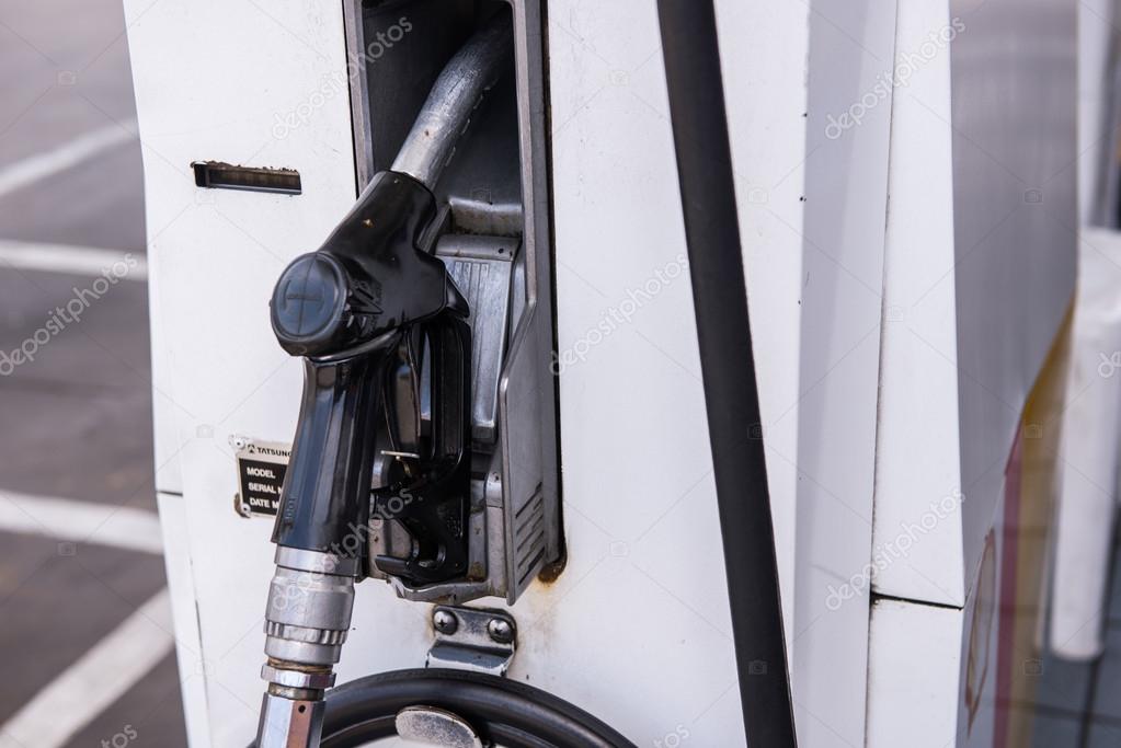 Fuel dispenser at a gasoline station