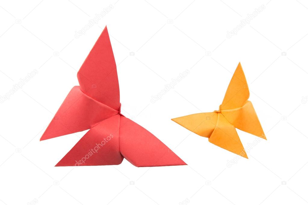 Paper Origami butterflies