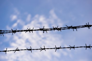 Dikenli tel çift çizgi