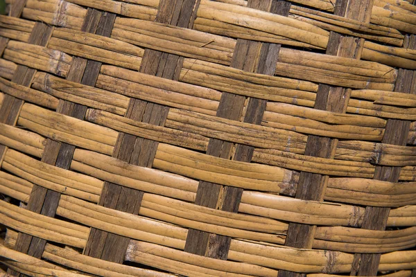 Woven cane baskets stack — Stock Photo, Image