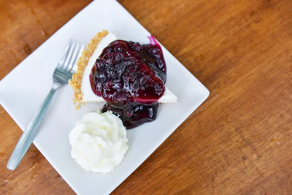 Pie Blueberry Cheesecake — Stock Photo, Image