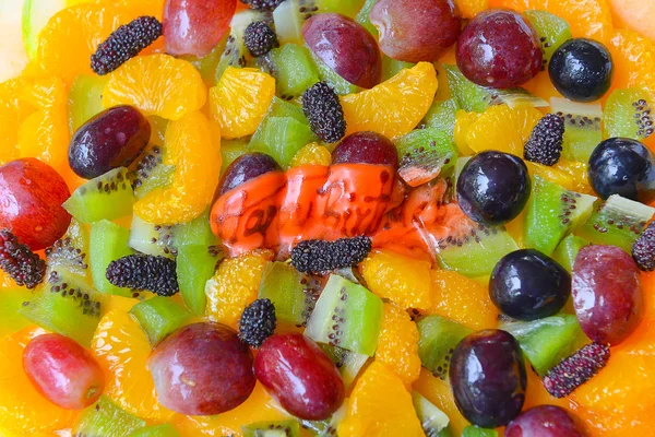 On top of Fruit cake — Stock Photo, Image