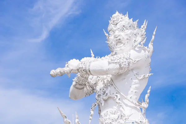 The statue of giant guardian in Wat Rong Khun — Stock Photo, Image