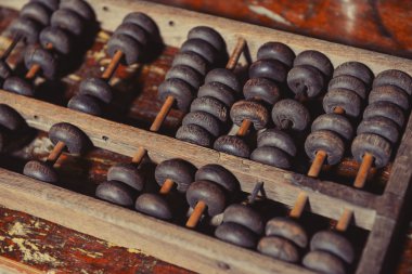 Ahşap eski abacus