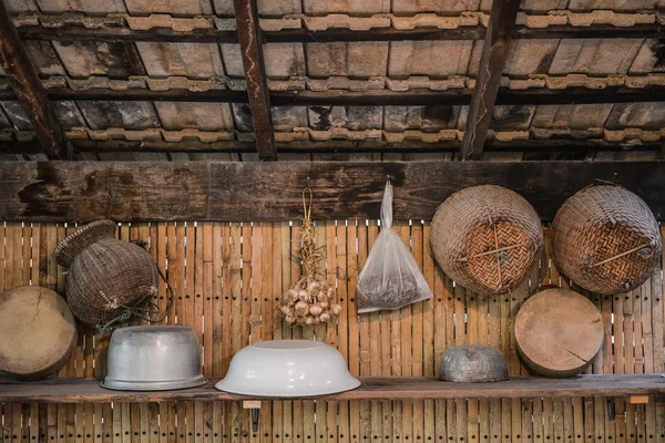 旧式的亚洲厨房 — 图库照片
