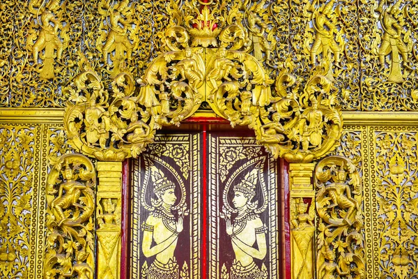 Window Panel  Thai art — Stock Photo, Image