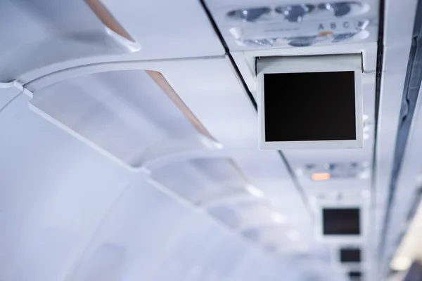 Samolot ekran — Zdjęcie stockowe