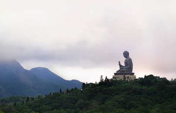 Giant Buddha, Po Lin Monastery in Hong Kong, Lantau Island — Zdjęcie stockowe