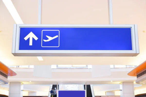 Sign in airport — Stock Photo, Image