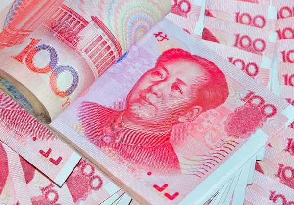 Yuan eller Rmb, kinesiska valutan — Stockfoto