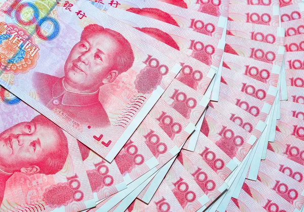 Yuan o RMB, moneda china — Foto de Stock