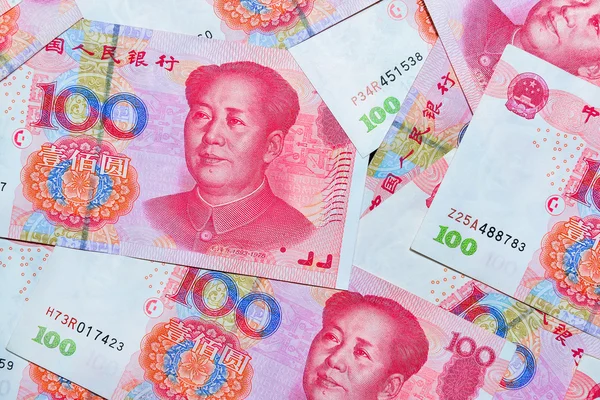 Yuan o RMB, moneda china — Foto de Stock