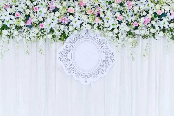 Achtergrond met bloem voor evenement — Stockfoto