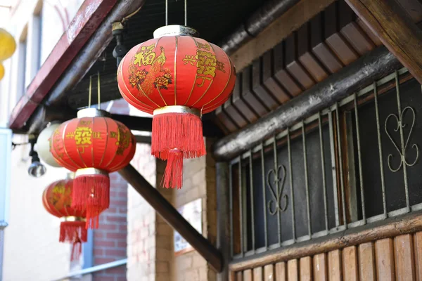 Linternas de Año Nuevo chinas tradicionales — Foto de Stock