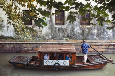 SUZHOU,CHINA - OCT 04 : Suzhou town is one of the oldest towns in the Yangtze Basin on October 04,2015 in southeastern Jiangsu Province of East China.