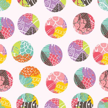 Polka noktalar pürüzsüz desen