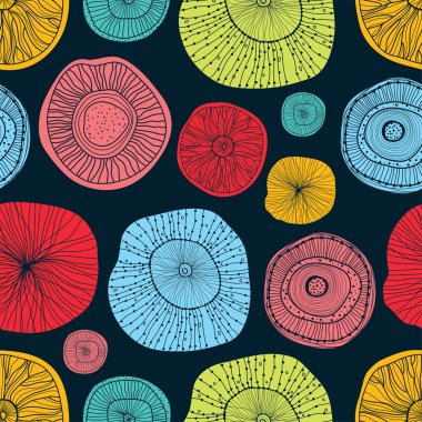 parlak daireli desen