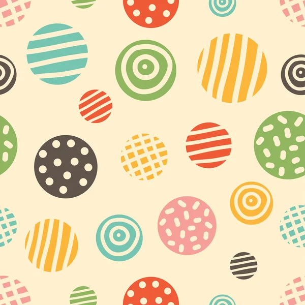 Vintage Polka dot patroon — Stockvector