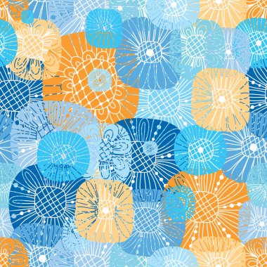 Çiçeklerle kusursuz desen.