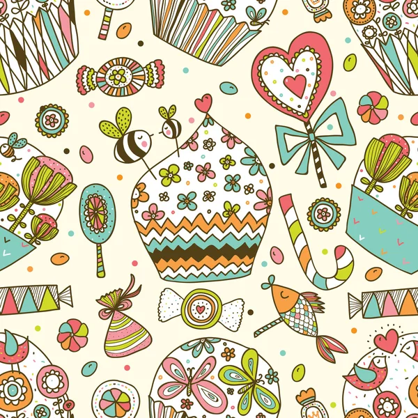Mignon cupcake — Image vectorielle