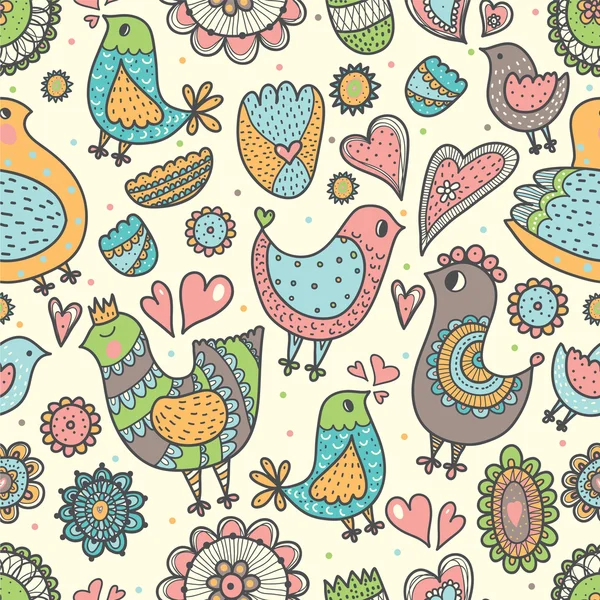 Liebe Vögel. — Stockvektor