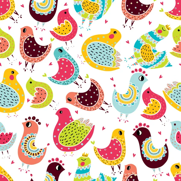 Cute vogels. — Stockvector