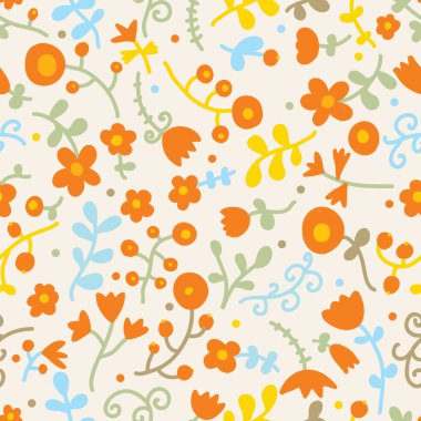 Çiçeklerle kusursuz desen