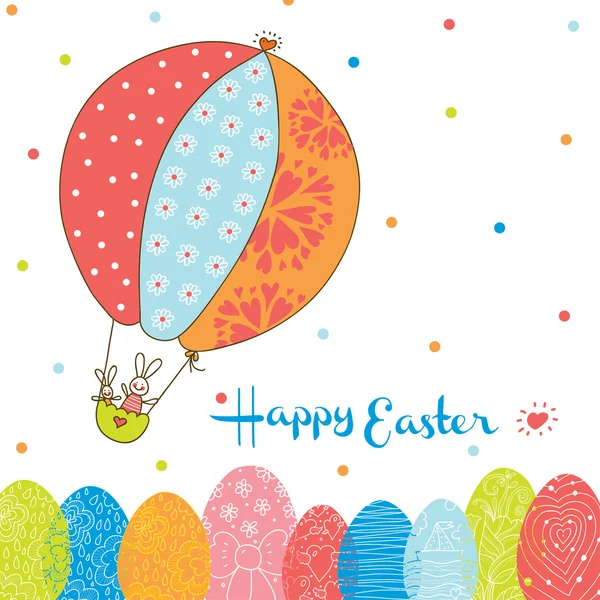 Colorful Easter card. — Stock Vector