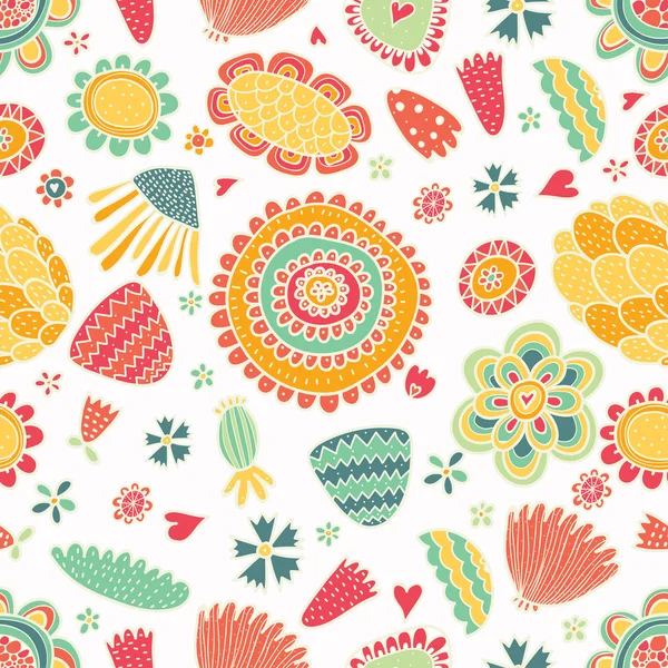 Spring flower seamless pattern. — Stock Vector